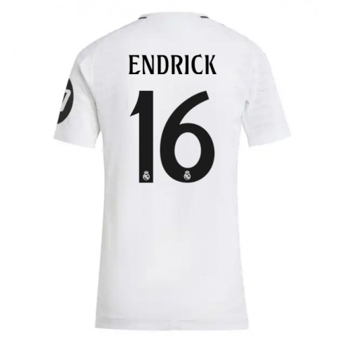 Fotballdrakt Dame Real Madrid Endrick #16 Hjemmedrakt 2024-25 Kortermet